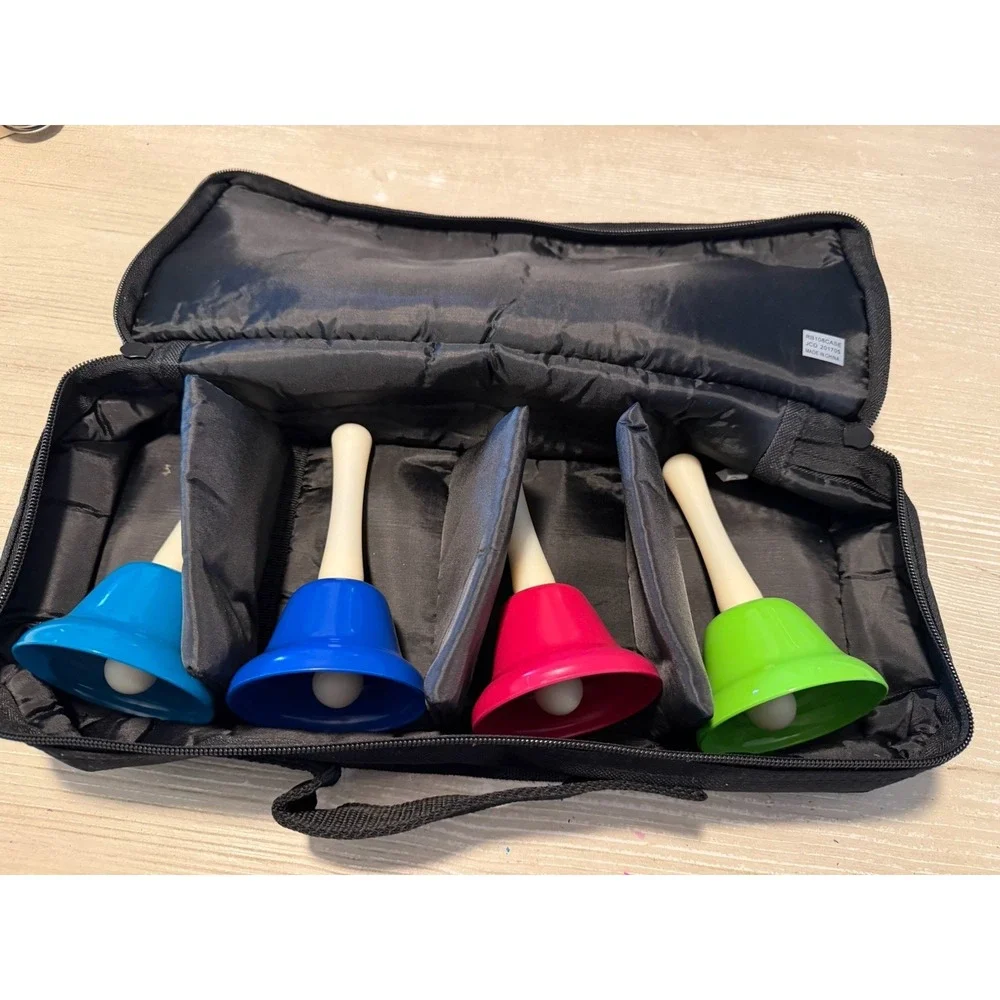 MINIARTIS Hand Bells for Kids | Educational Music Toys with Case A,B,C,F Bells